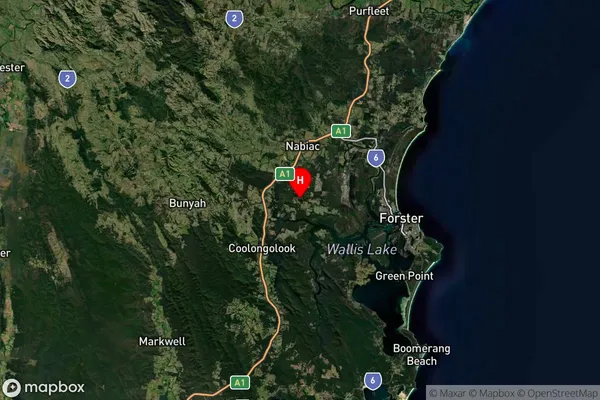 Minimbah,New South Wales Satellite Map