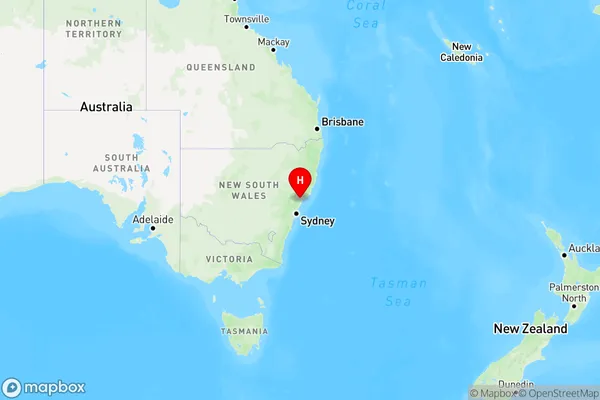 Richmond Vale,New South Wales Region Map