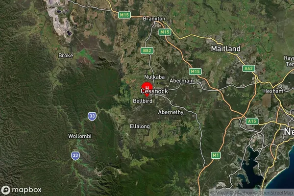 Bellbird Heights,New South Wales Satellite Map