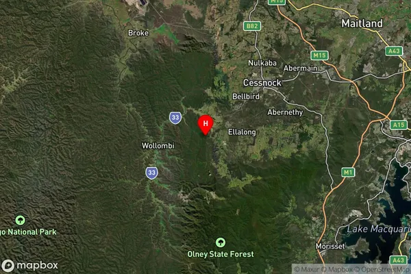 Corrabare,New South Wales Satellite Map