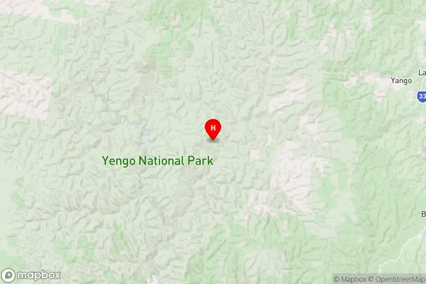 Yengo National Park,New South Wales Area Map