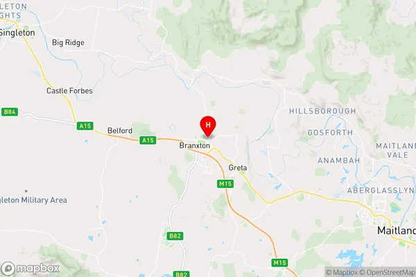 East Branxton,New South Wales Area Map