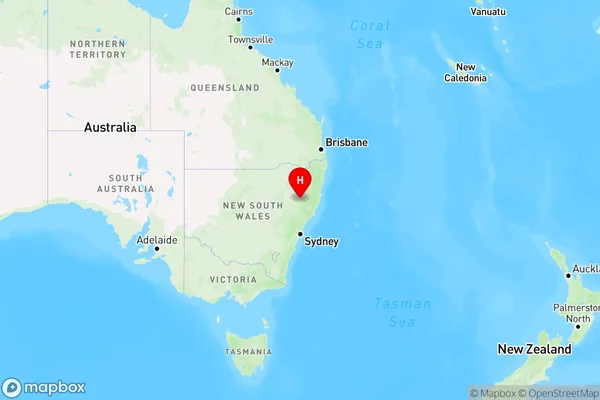 Duncans Creek,New South Wales Region Map