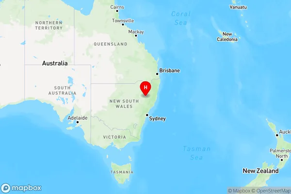 South Tamworth,New South Wales Region Map