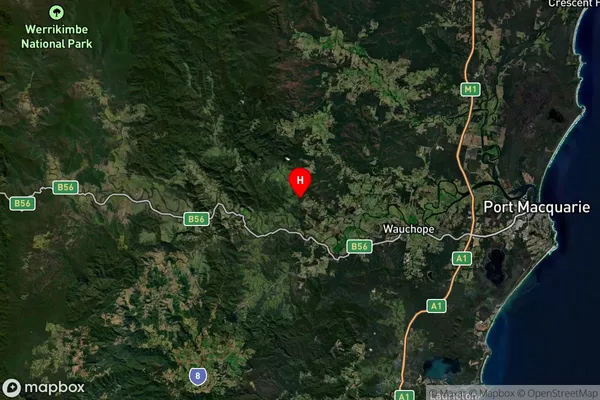 Lower Pappinbarra,New South Wales Satellite Map