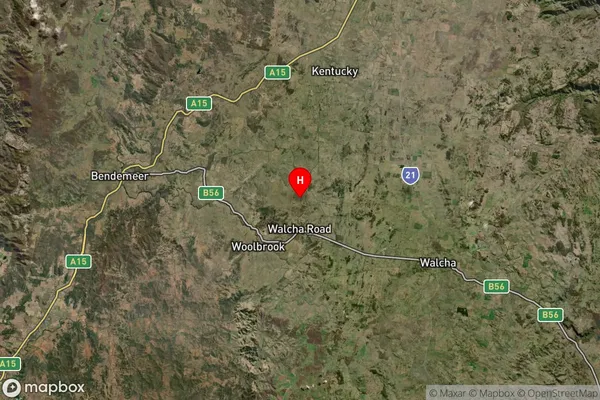 Walcha Road,New South Wales Satellite Map