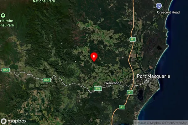 Mortons Creek,New South Wales Satellite Map