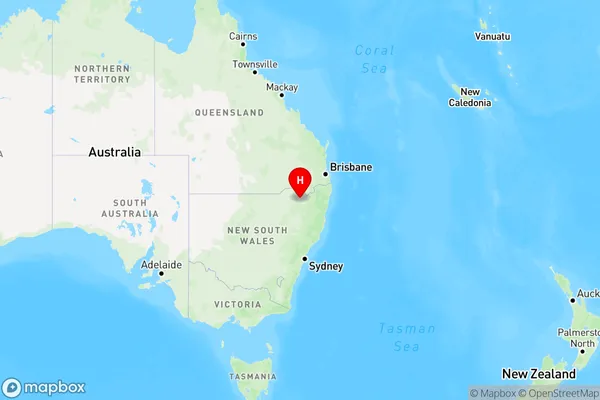 Balfours Peak,New South Wales Region Map