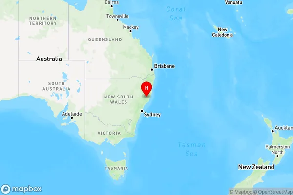 Callaghans Creek,New South Wales Region Map