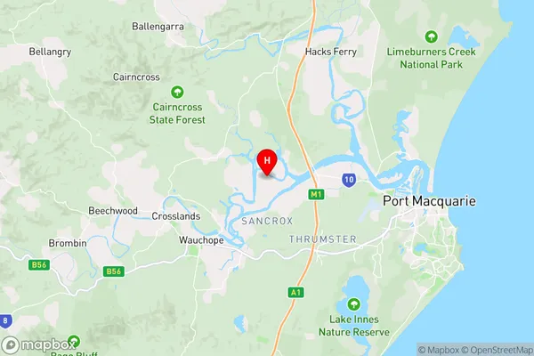 Rawdon Island,New South Wales Area Map