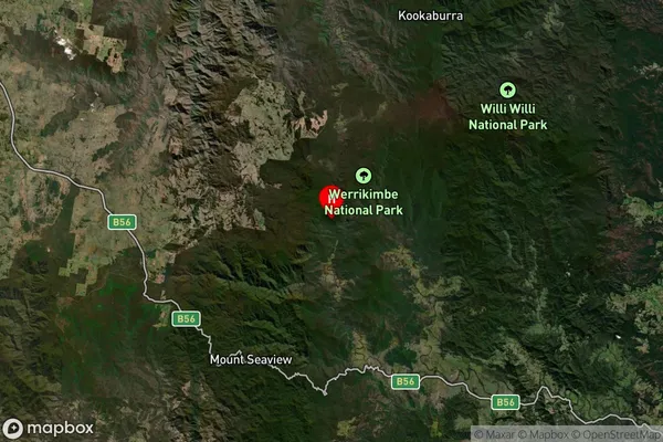 Werrikimbe,New South Wales Satellite Map