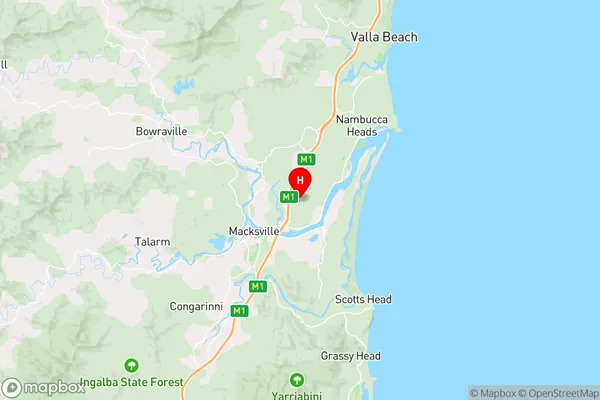 North Macksville,New South Wales Area Map