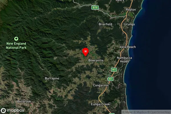 Buckra Bendinni,New South Wales Satellite Map