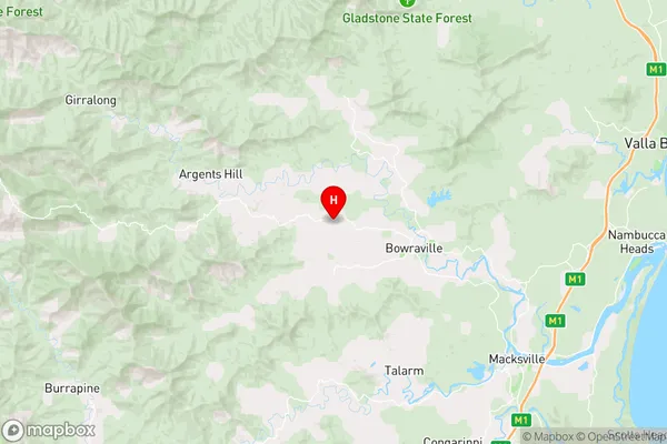 Buckra Bendinni,New South Wales Area Map