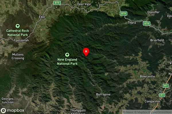 Killiekrankie,New South Wales Satellite Map