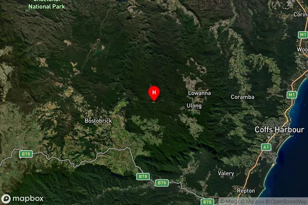 Cascade,New South Wales Satellite Map