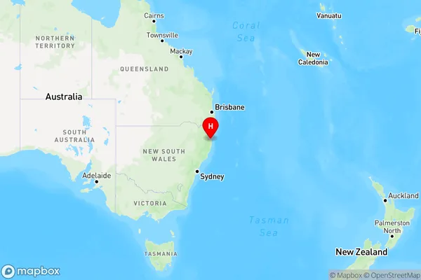 Spicketts Creek,New South Wales Region Map