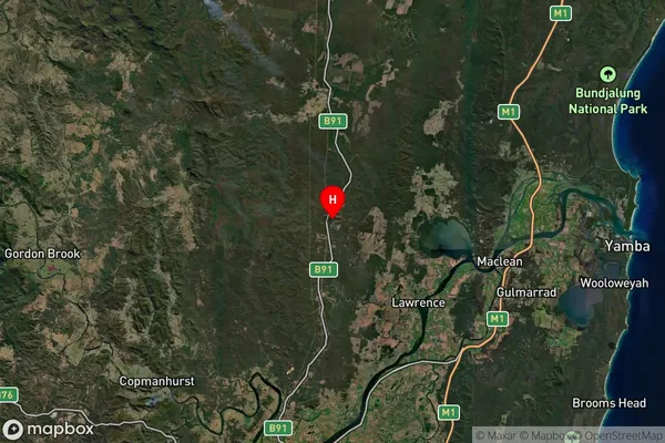 Banyabba,New South Wales Satellite Map