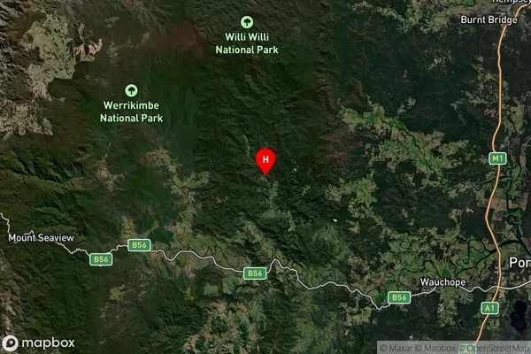 Upper Pappinbarra,New South Wales Satellite Map