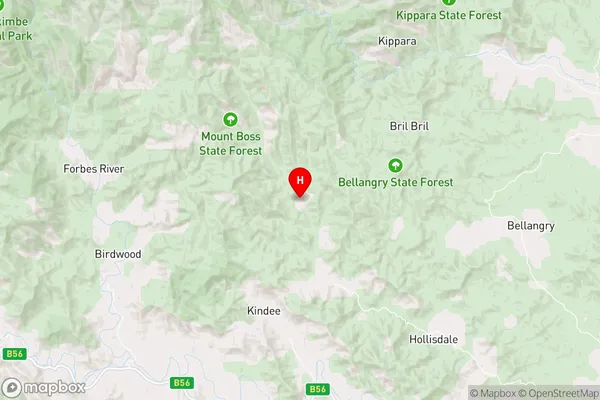 Upper Pappinbarra,New South Wales Area Map