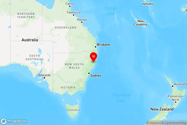 Upper Pappinbarra,New South Wales Region Map