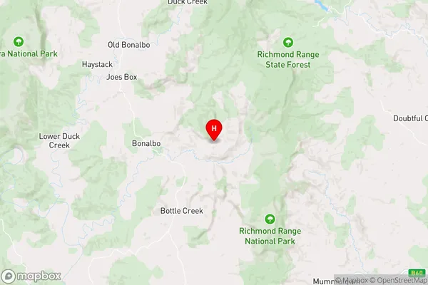 Gorge Creek,New South Wales Area Map