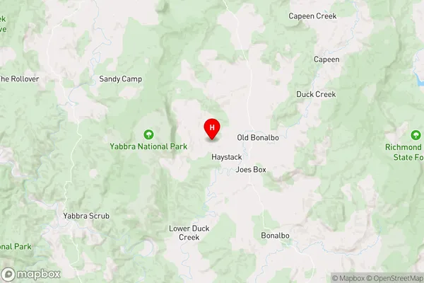 Haystack,New South Wales Area Map