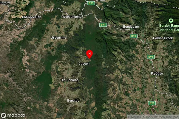 Upper Duck Creek,New South Wales Satellite Map