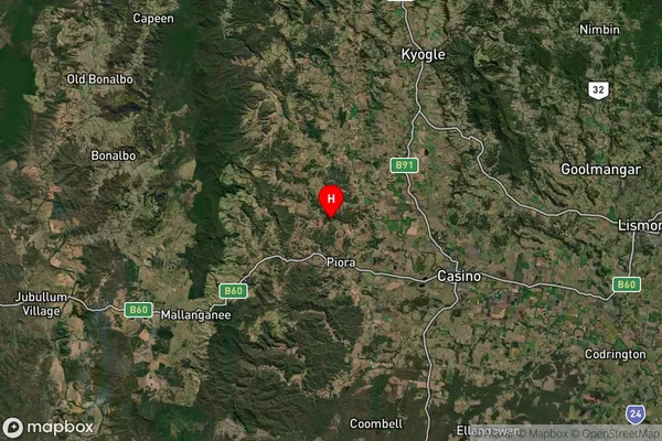 Lower Dyraaba,New South Wales Satellite Map