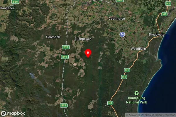 West Bungawalbin,New South Wales Satellite Map