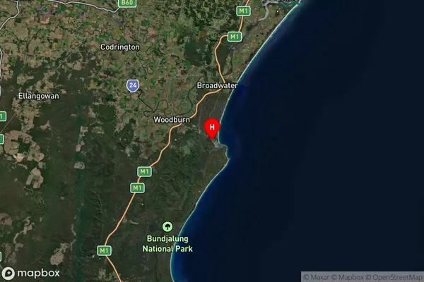 South Evans Head,New South Wales Satellite Map