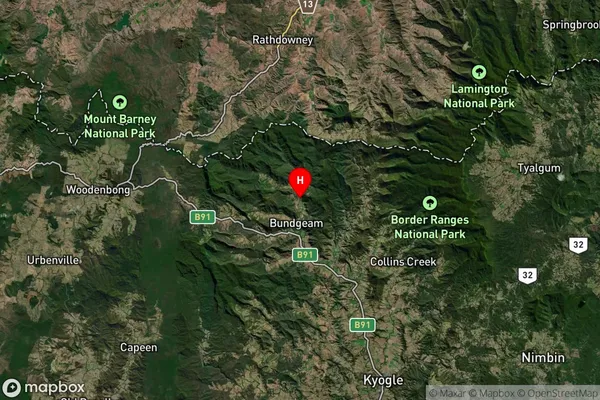 Findon Creek,New South Wales Satellite Map