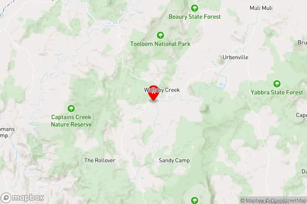 Upper Tooloom,New South Wales Area Map