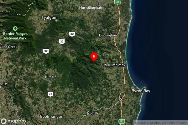 Koonyum Range,New South Wales Satellite Map