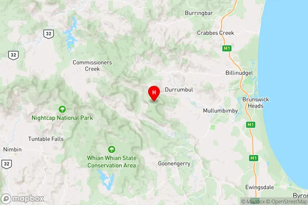 Koonyum Range,New South Wales Area Map