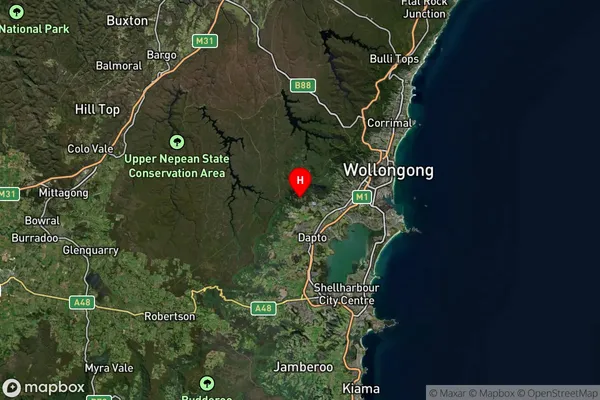 Dombarton,New South Wales Satellite Map