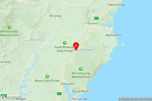 Cockwhy,New South Wales Area Map