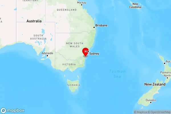 Pointer Mountain,New South Wales Region Map