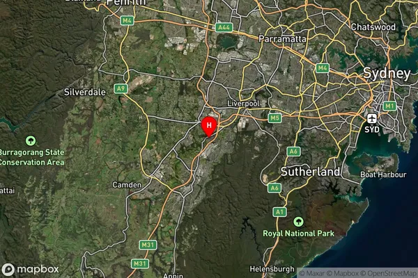 Bardia,New South Wales Satellite Map