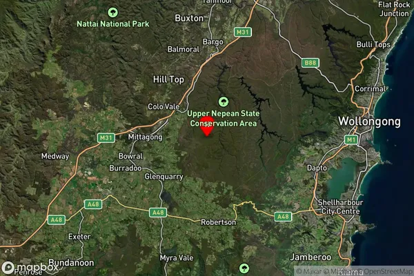 Mount Lindsey,New South Wales Satellite Map