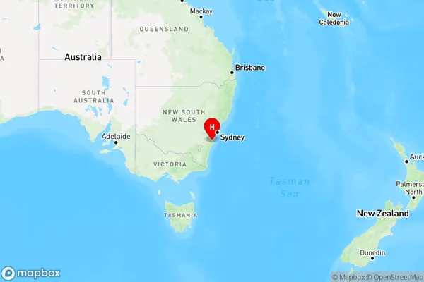 Red Rocks,New South Wales Region Map