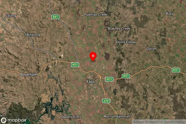 Bango,New South Wales Satellite Map