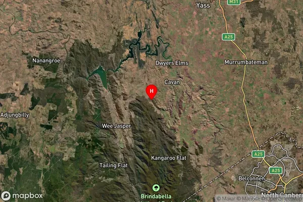 Narrangullen,New South Wales Satellite Map
