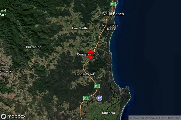 Warrell Creek,New South Wales Satellite Map