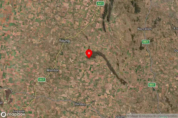 Barwang,New South Wales Satellite Map