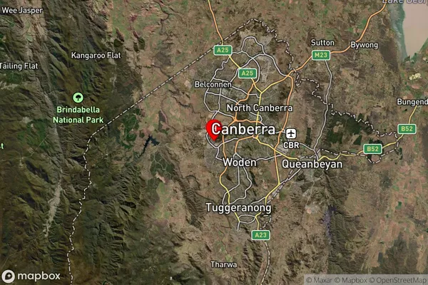 Coombs,Australian Capital Territory Satellite Map