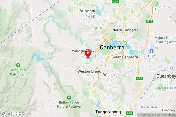 Coombs,Australian Capital Territory Area Map