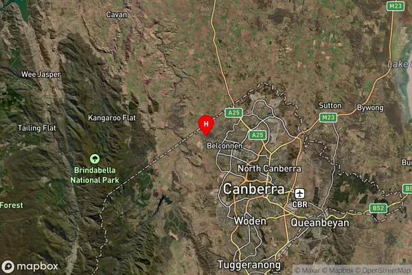 Macnamara,Australian Capital Territory Satellite Map