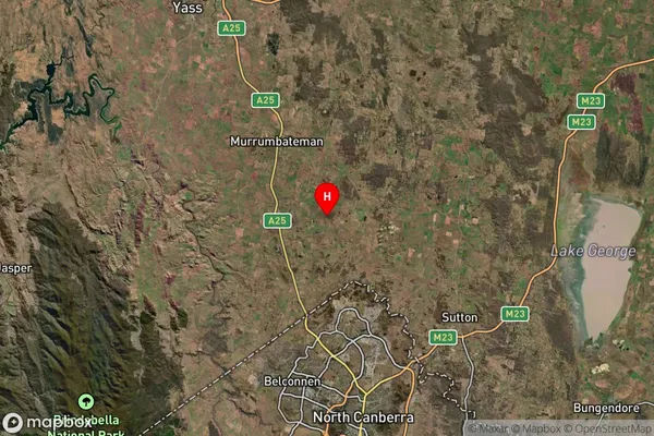 Springrange,New South Wales Satellite Map