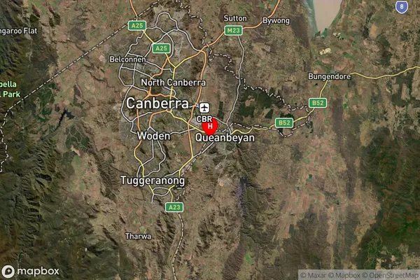 Queanbeyan West,New South Wales Satellite Map